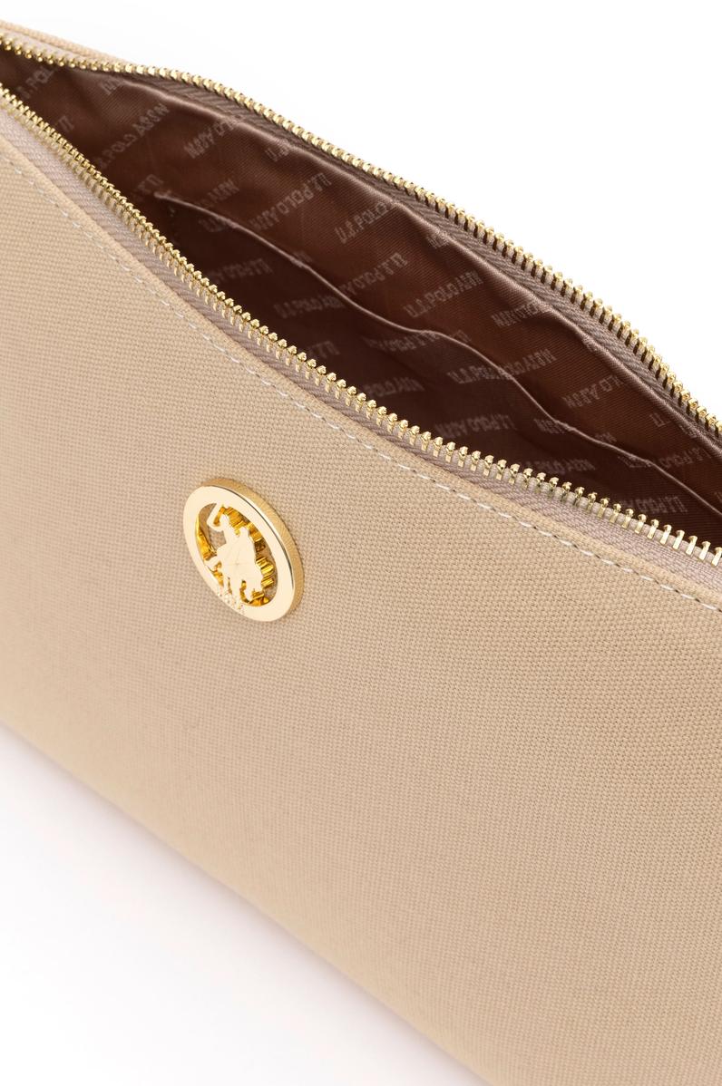 Kadın Bej Çıkarılabilir Askılı Kanvas El Çantası