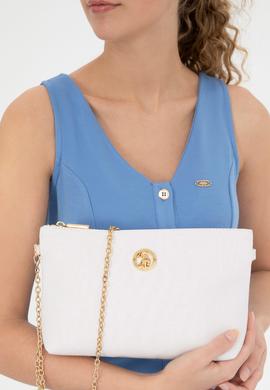 Kadın Beyaz Çıkarılabilir Askılı Kanvas El Çantası - 50293661002