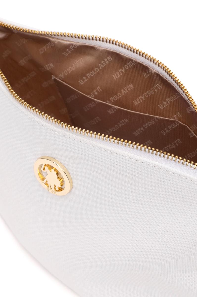 Kadın Beyaz Çıkarılabilir Askılı Kanvas El Çantası