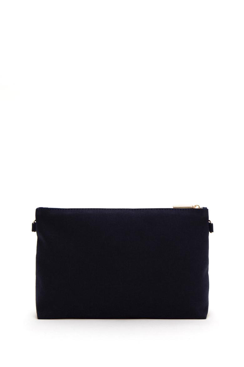 Kadın Lacivert Çıkarılabilir Askılı Kanvas El Çantası - 50293661004