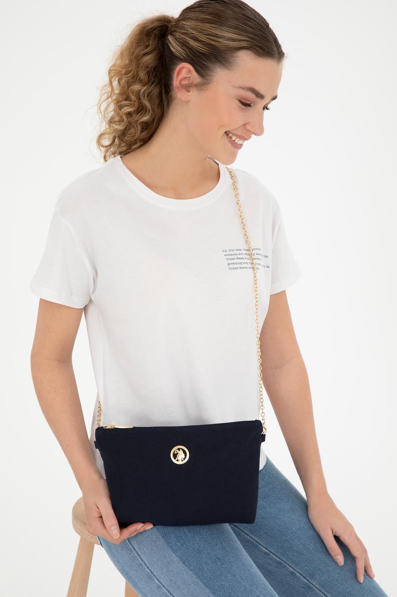 Kadın Lacivert Çıkarılabilir Askılı Kanvas El Çantası