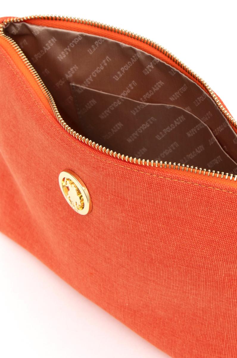 Kadın Turuncu Çıkarılabilir Askılı Kanvas El Çantası