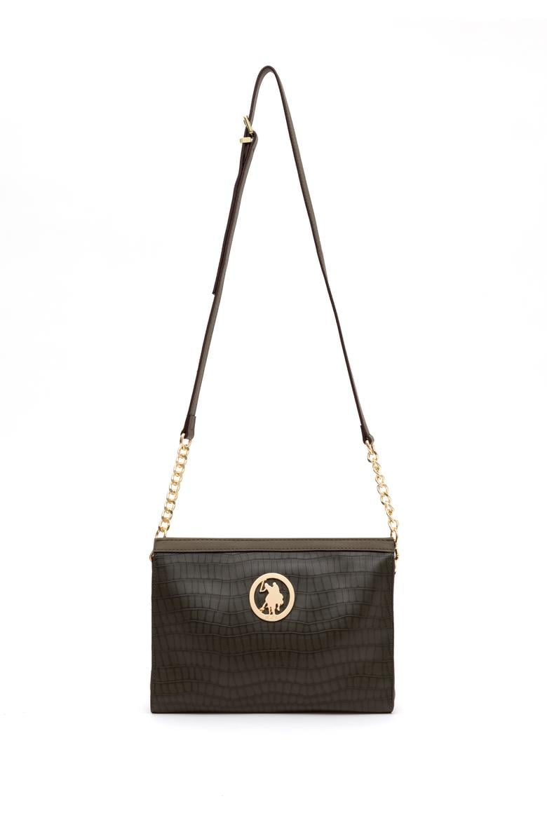 Kadın Açık Haki Kroko Çapraz Çanta - 50293669001