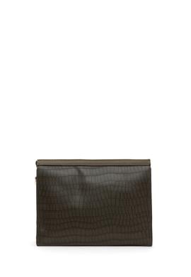 Kadın Açık Haki Kroko Çapraz Çanta - 50293669001