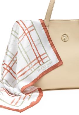 Kadın Kutulu Fularlı Hediyelik Krem Kol Çantası - 50295939002