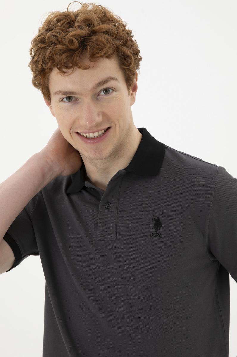 Erkek Antrasit Basic Tişört