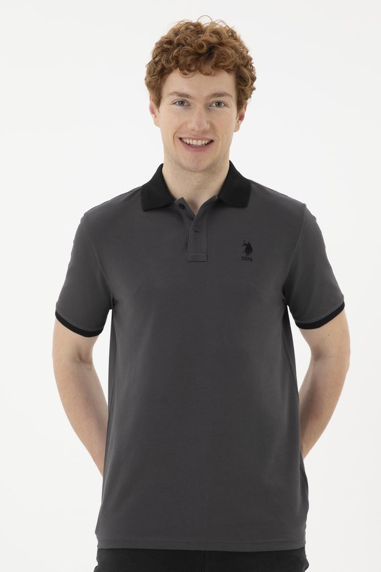 Erkek Antrasit Basic Tişört