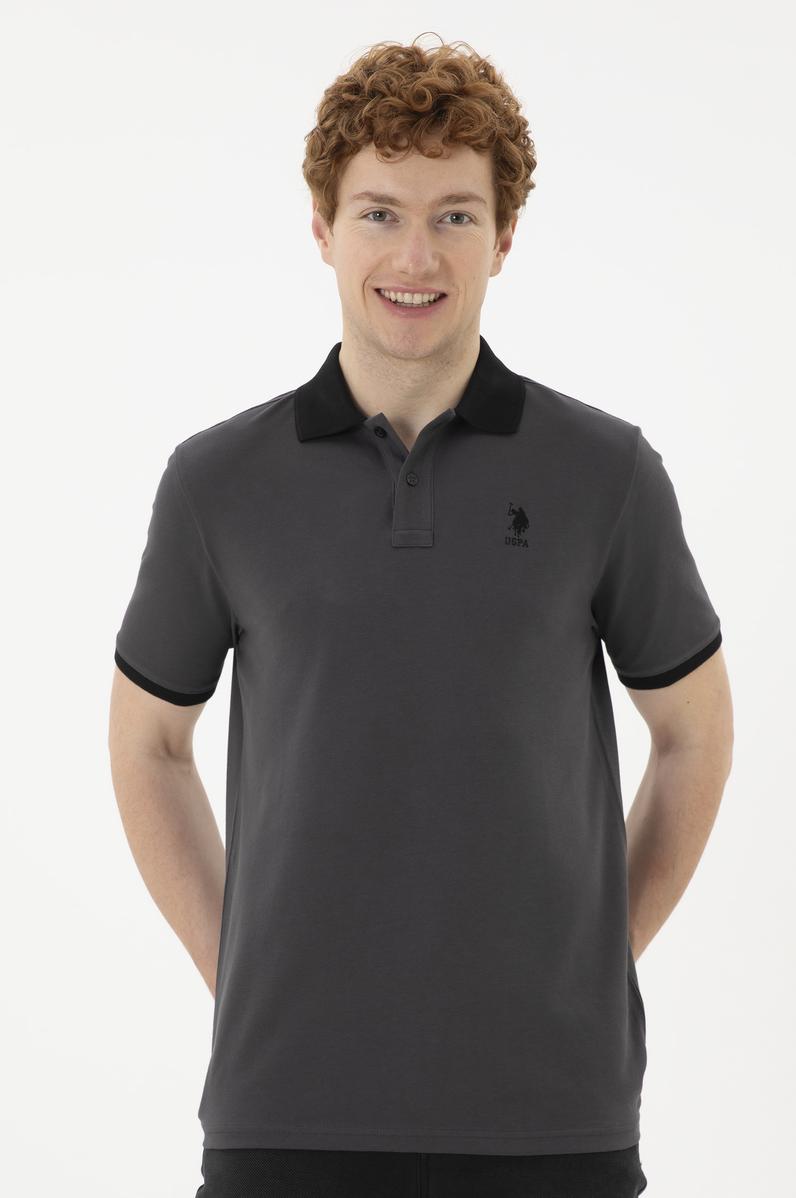 Erkek Antrasit Basic Tişört