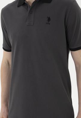 Erkek Antrasit Basic Tişört - 50284638023