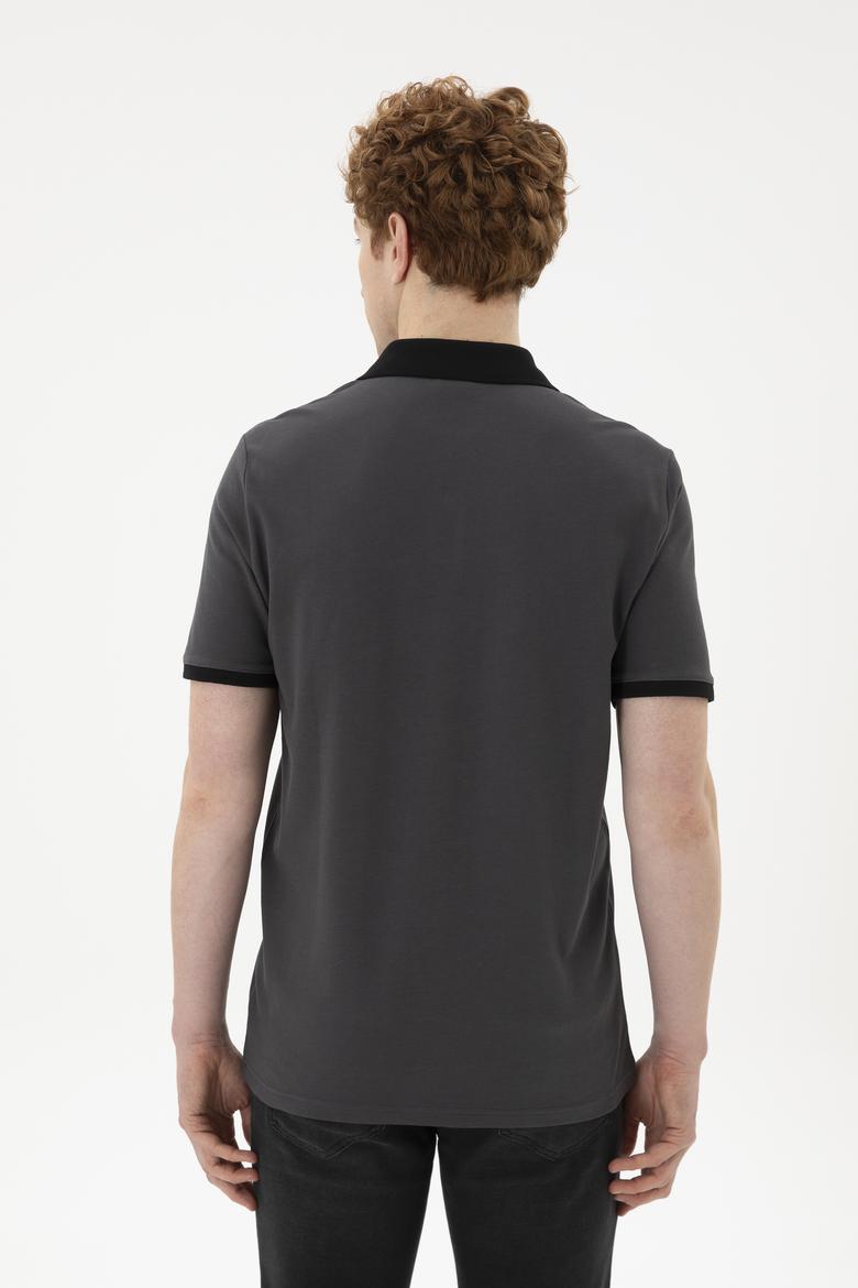 Erkek Antrasit Basic Tişört - 50284638023