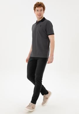 Erkek Antrasit Basic Tişört - 50284638023