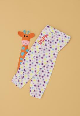 Kız Çocuk Beyaz Tayt - 50288439010