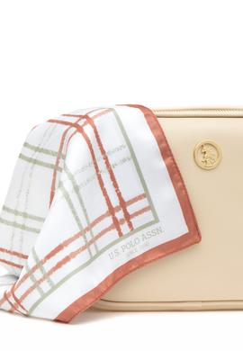 Kadın Kutulu Fularlı Hediyelik Krem Çapraz Çanta - 50295940002