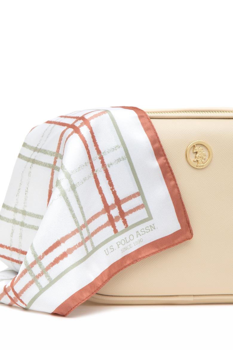 Kadın Kutulu Fularlı Hediyelik Krem Çapraz Çanta - 50295940002