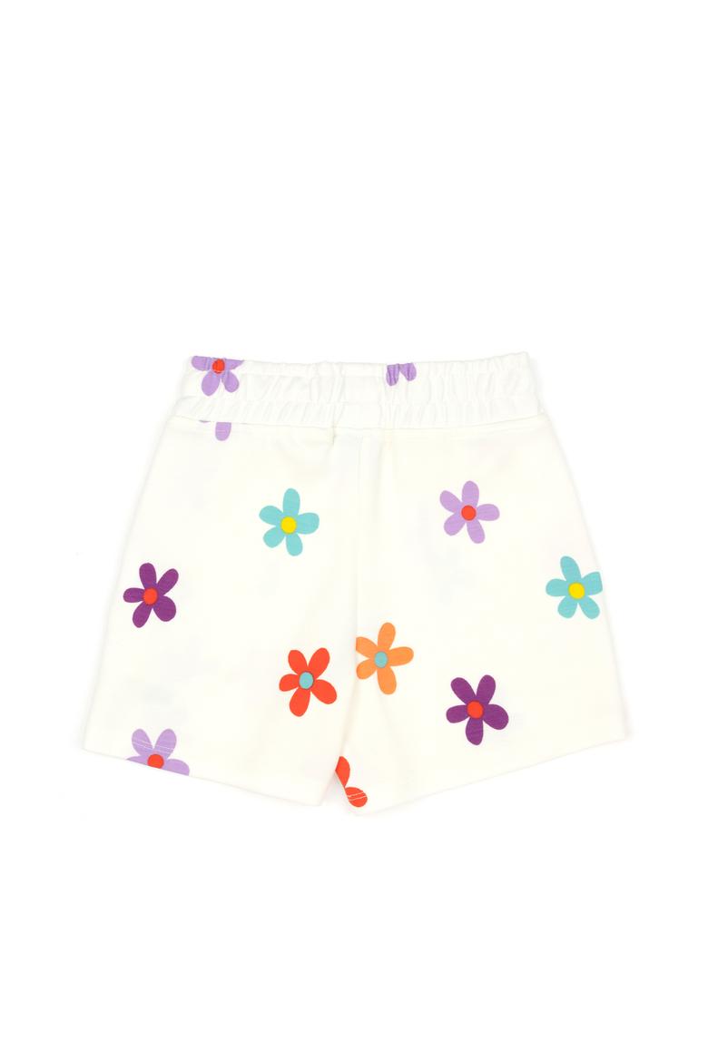 Kız Çocuk Beyaz Örme Şort - 50283244020