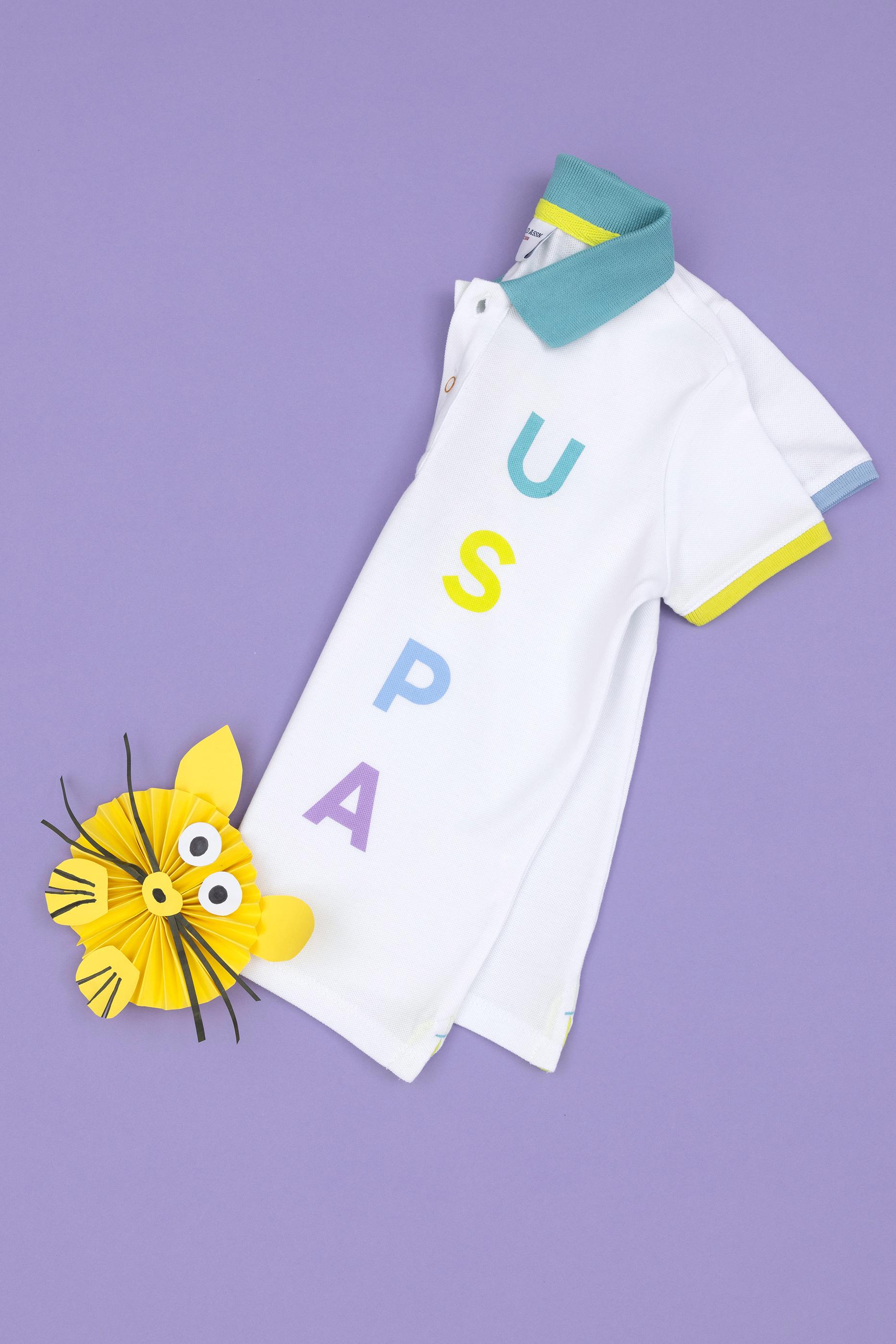 Erkek Çocuk Beyaz Polo Yaka Tişört