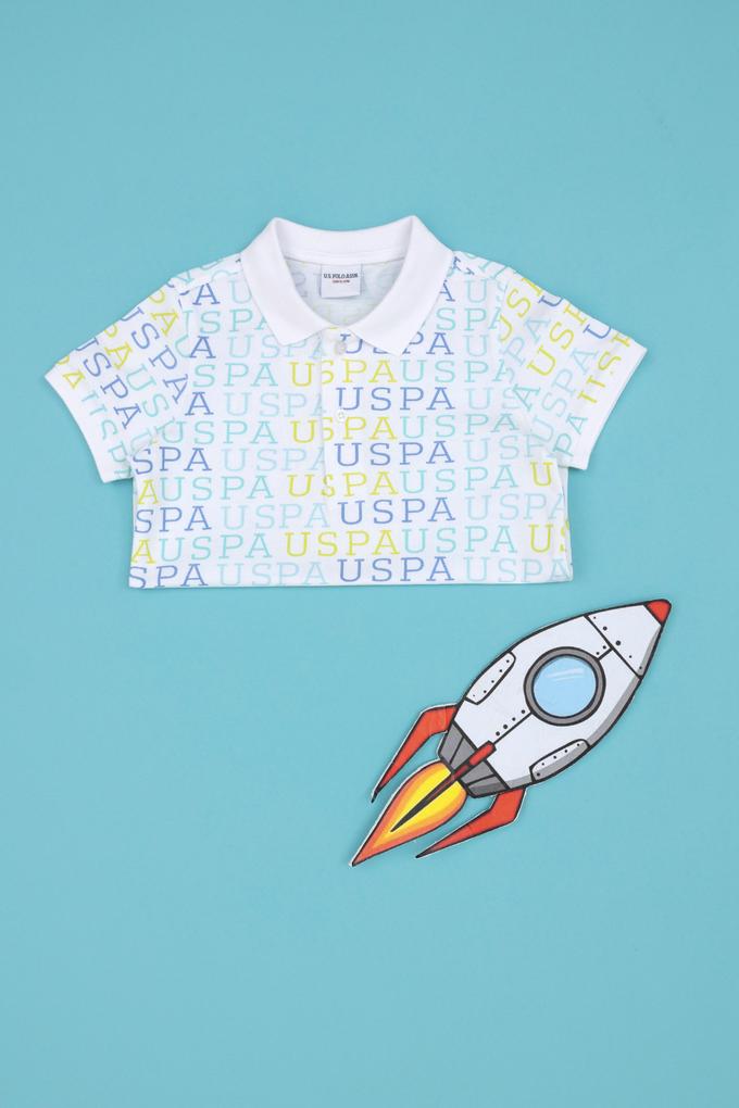 Erkek Çocuk Beyaz Polo Yaka Tişört