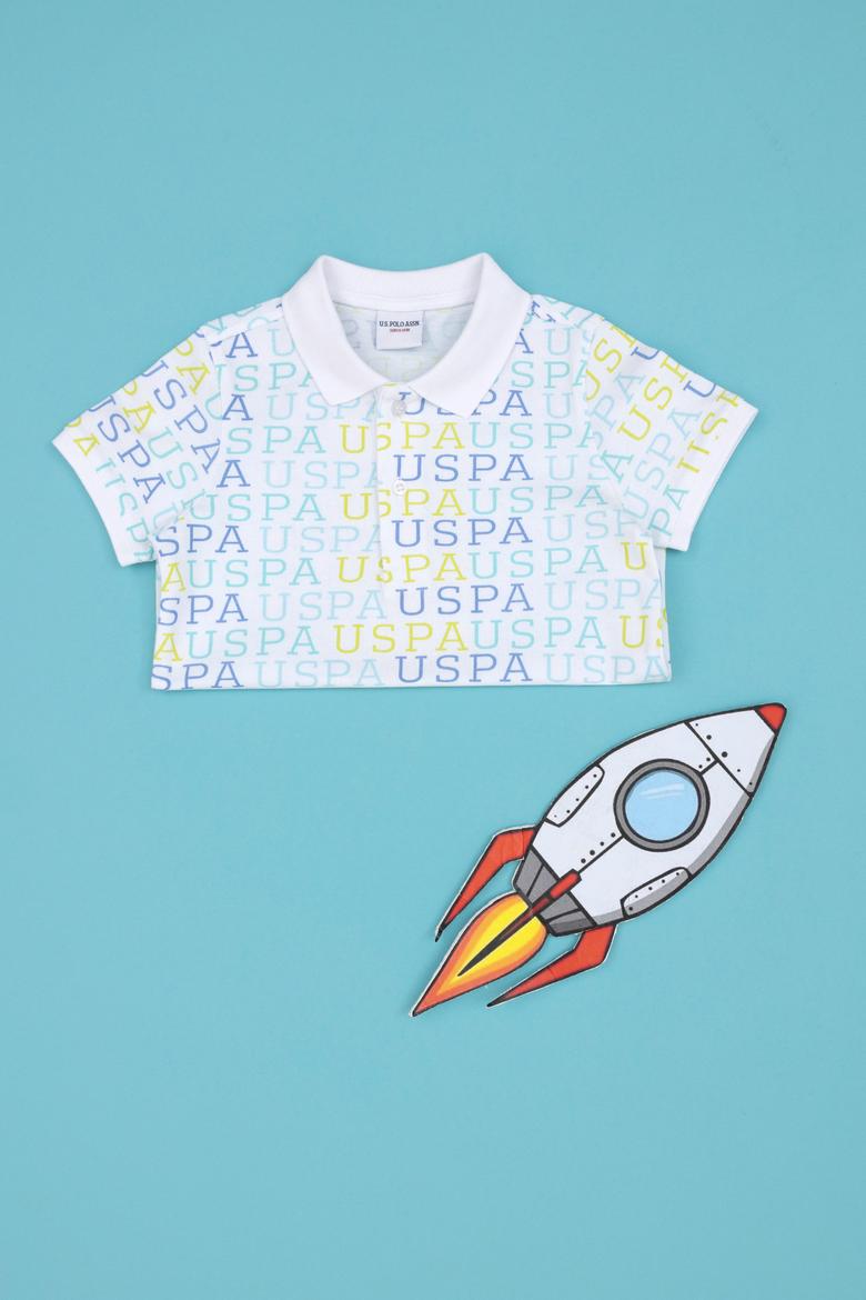 Erkek Çocuk Beyaz Polo Yaka Tişört