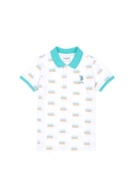 Erkek Çocuk Beyaz Polo Yaka Tişört - 50284893001