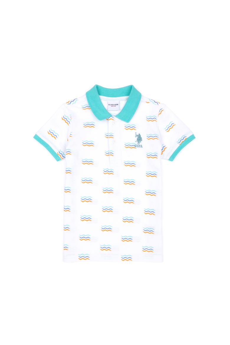 Erkek Çocuk Beyaz Polo Yaka Tişört - 50284893001