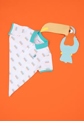 Erkek Çocuk Beyaz Polo Yaka Tişört - 50284893001