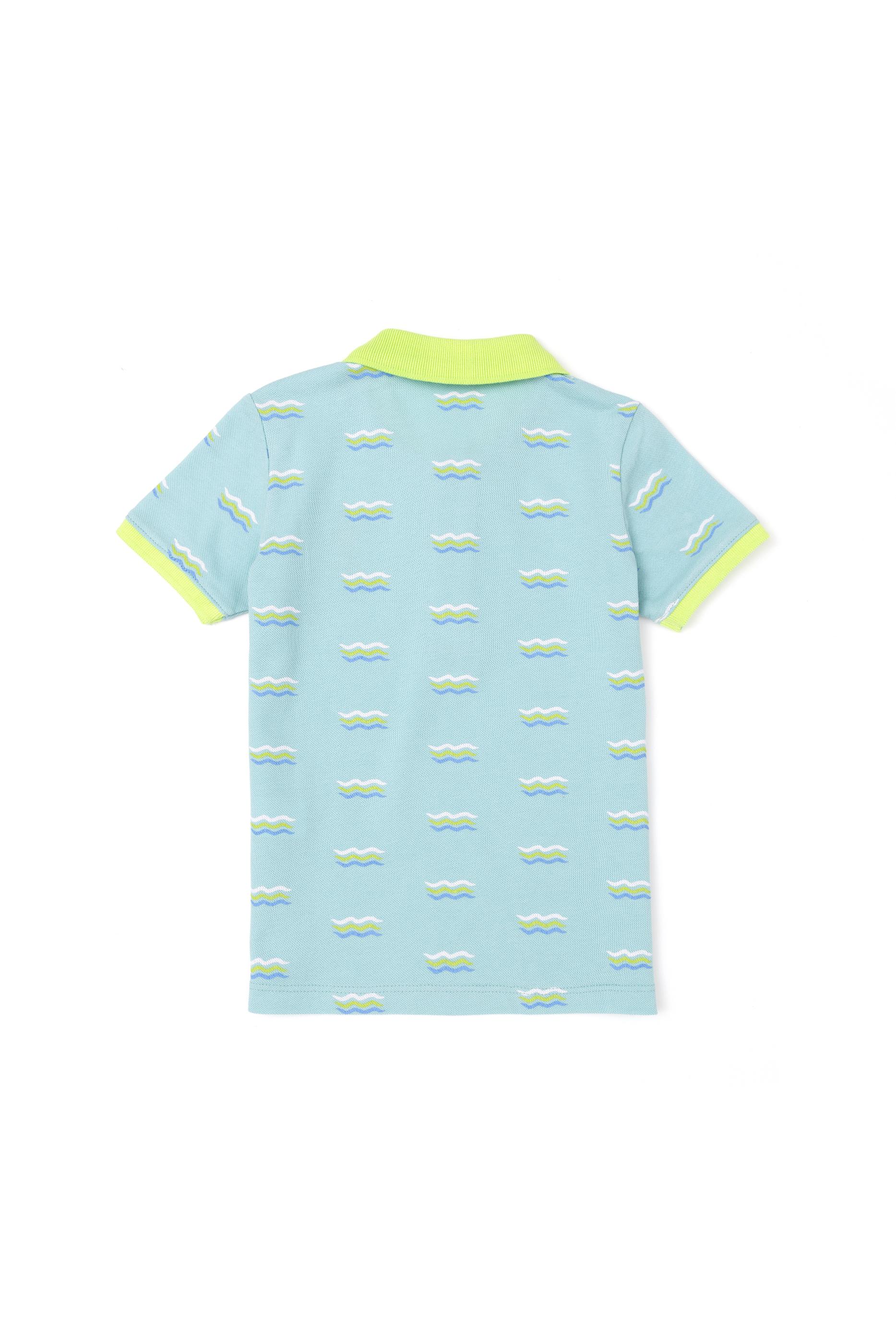 Erkek Çocuk Su Yeşili Polo Yaka Tişört