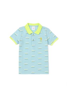 Erkek Çocuk Su Yeşili Polo Yaka Tişört - 50284893023