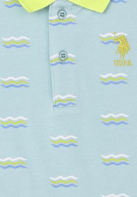 Erkek Çocuk Su Yeşili Polo Yaka Tişört - 50284893023