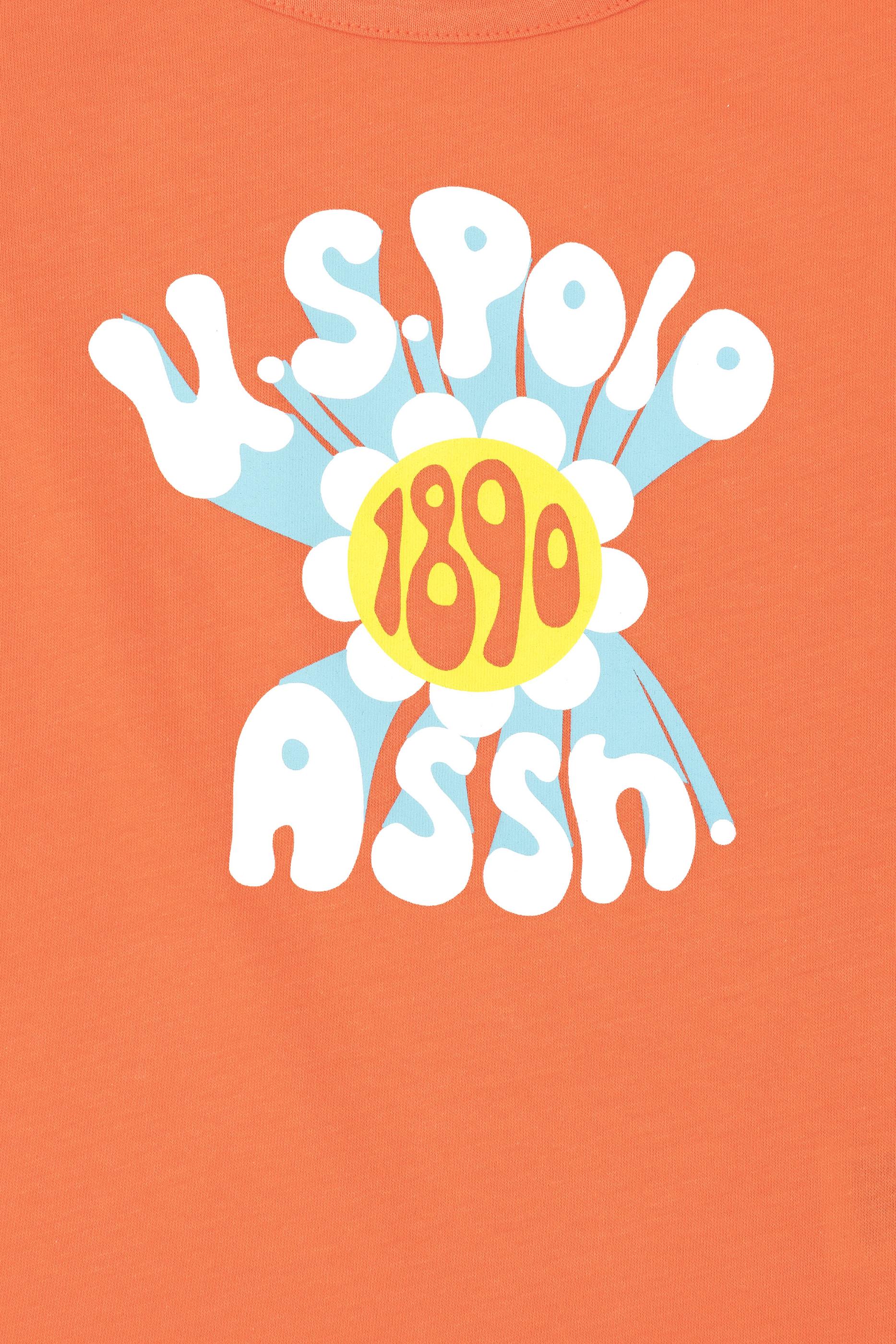 Kız Çocuk Nar Çiçeği Bisiklet Yaka Kolsuz Tişört