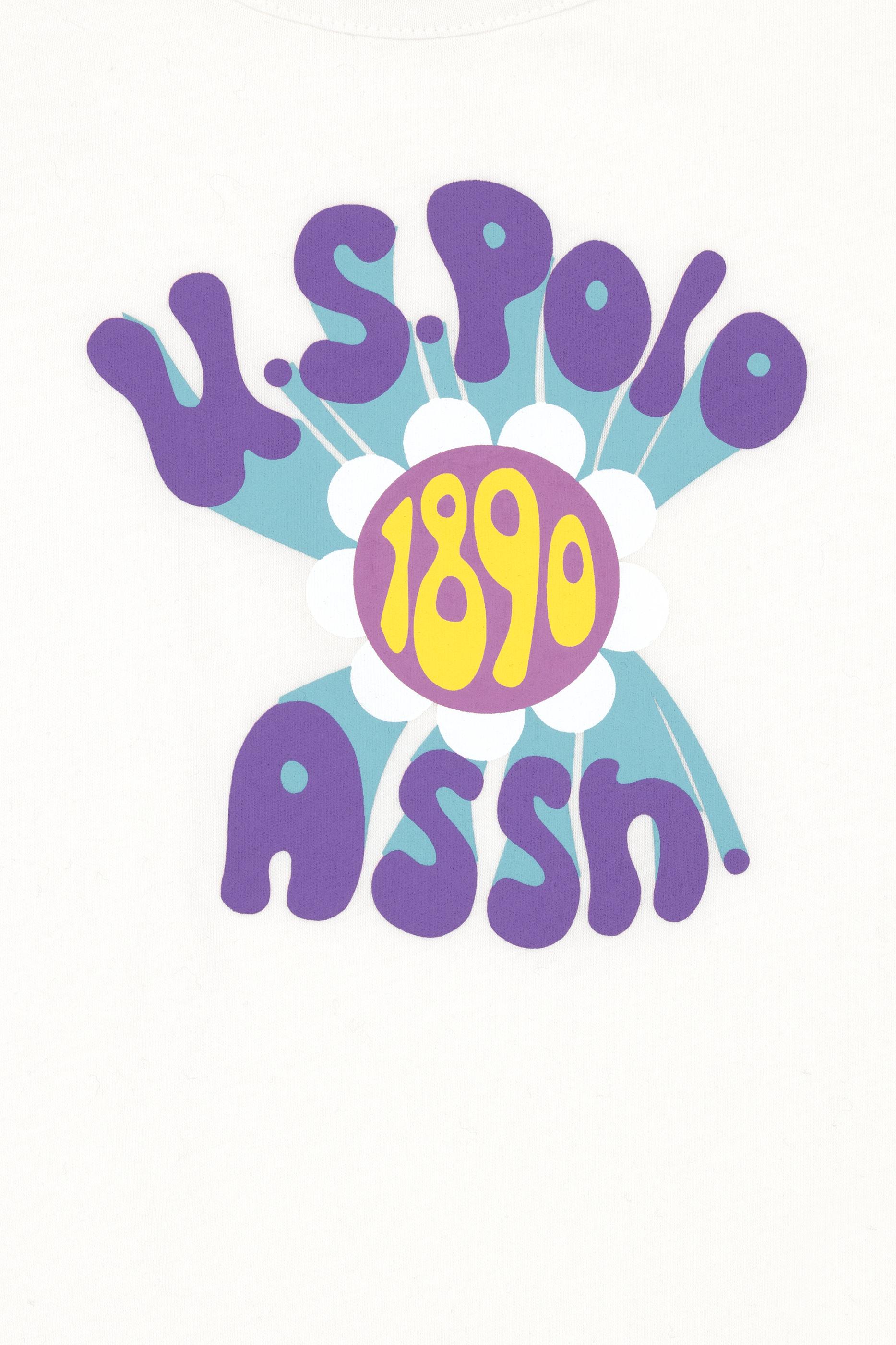 Kız Çocuk Ekru Bisiklet Yaka Tişört