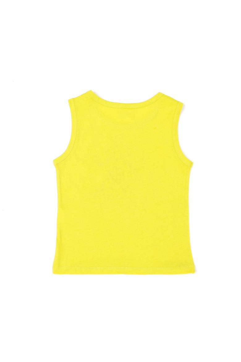 Kız Çocuk Fıstık Yeşili Bisiklet Yaka Tişört - 50288410057