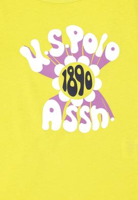 Kız Çocuk Fıstık Yeşili Bisiklet Yaka Tişört - 50288410057