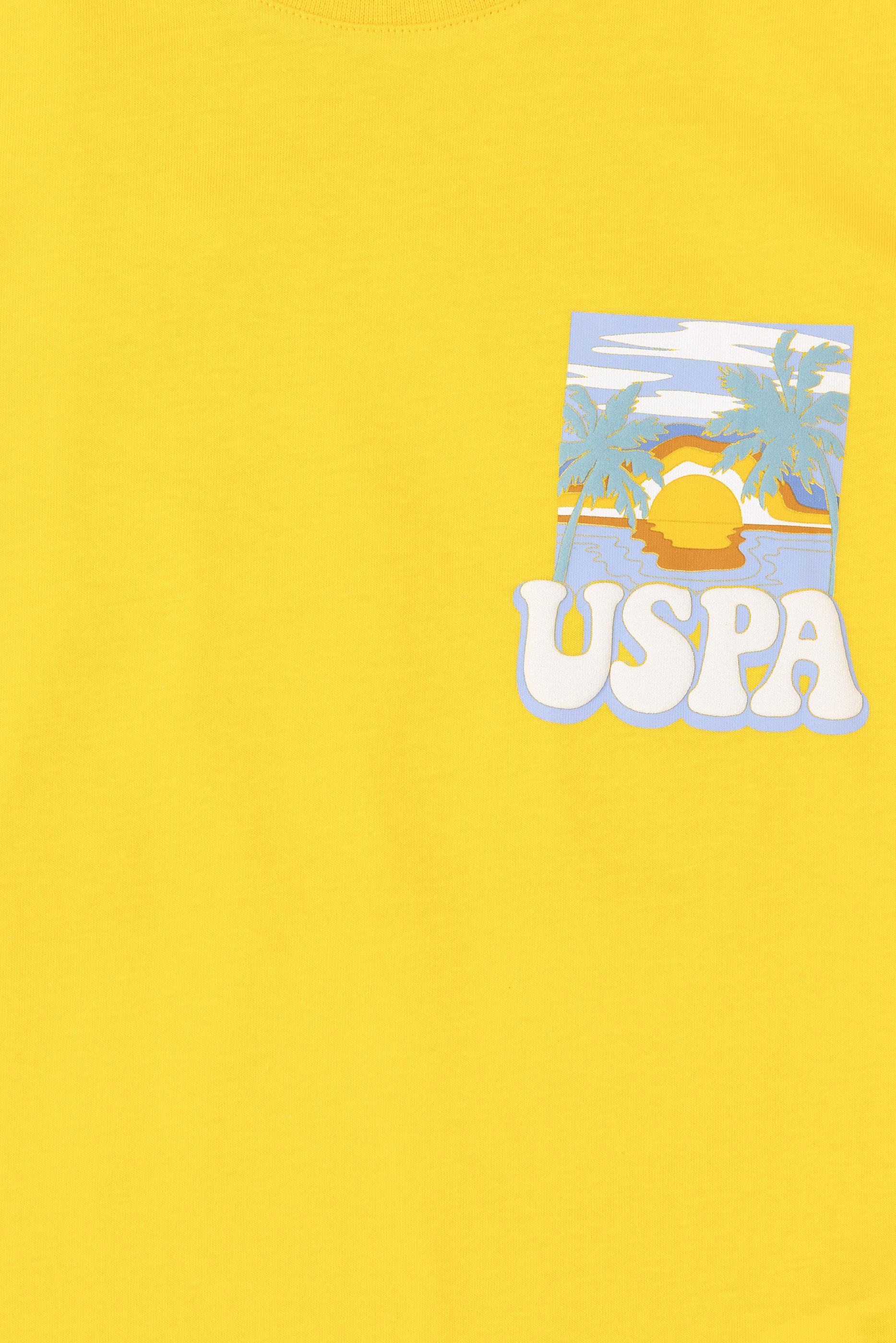 Erkek Çocuk Safran Bisiklet Yaka Tişört