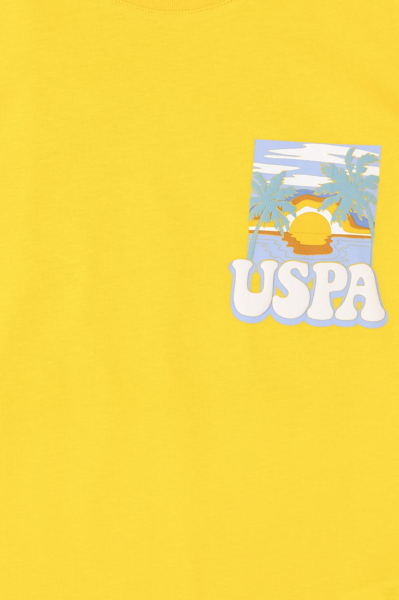 Erkek Çocuk Safran Bisiklet Yaka Tişört