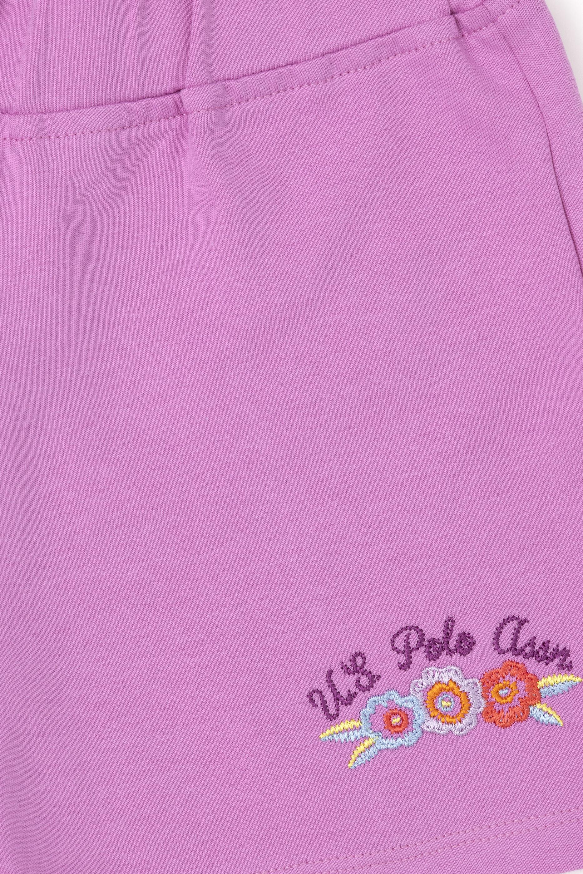 Kız Çocuk Menekşe Örme Şort