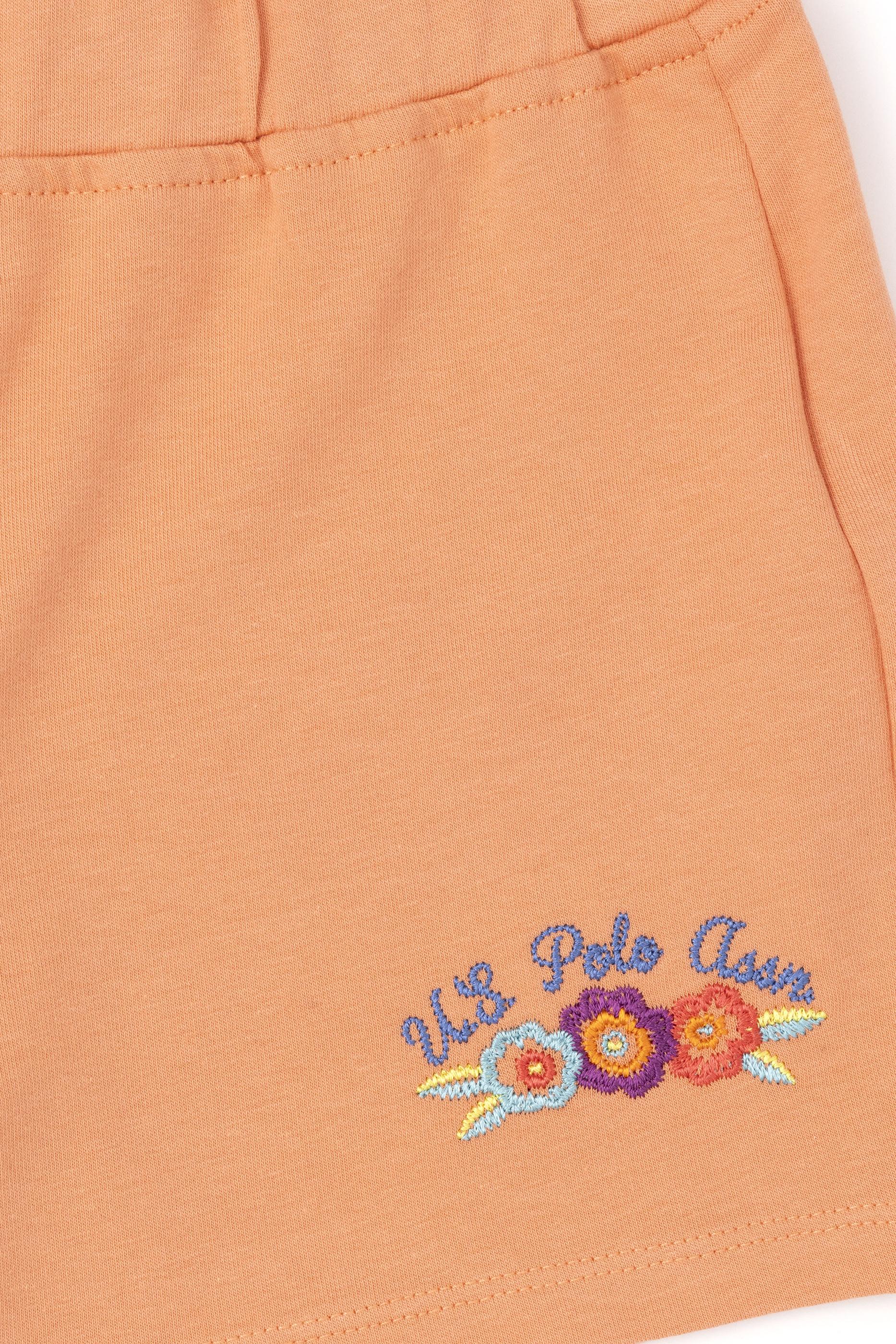 Kız Çocuk Somon Örme Şort