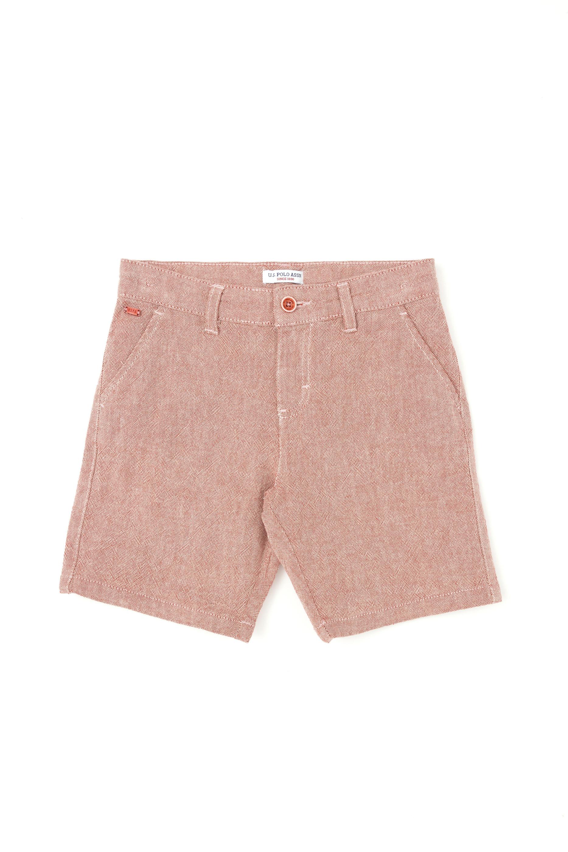 Erkek Çocuk Pudra Dokuma Şort