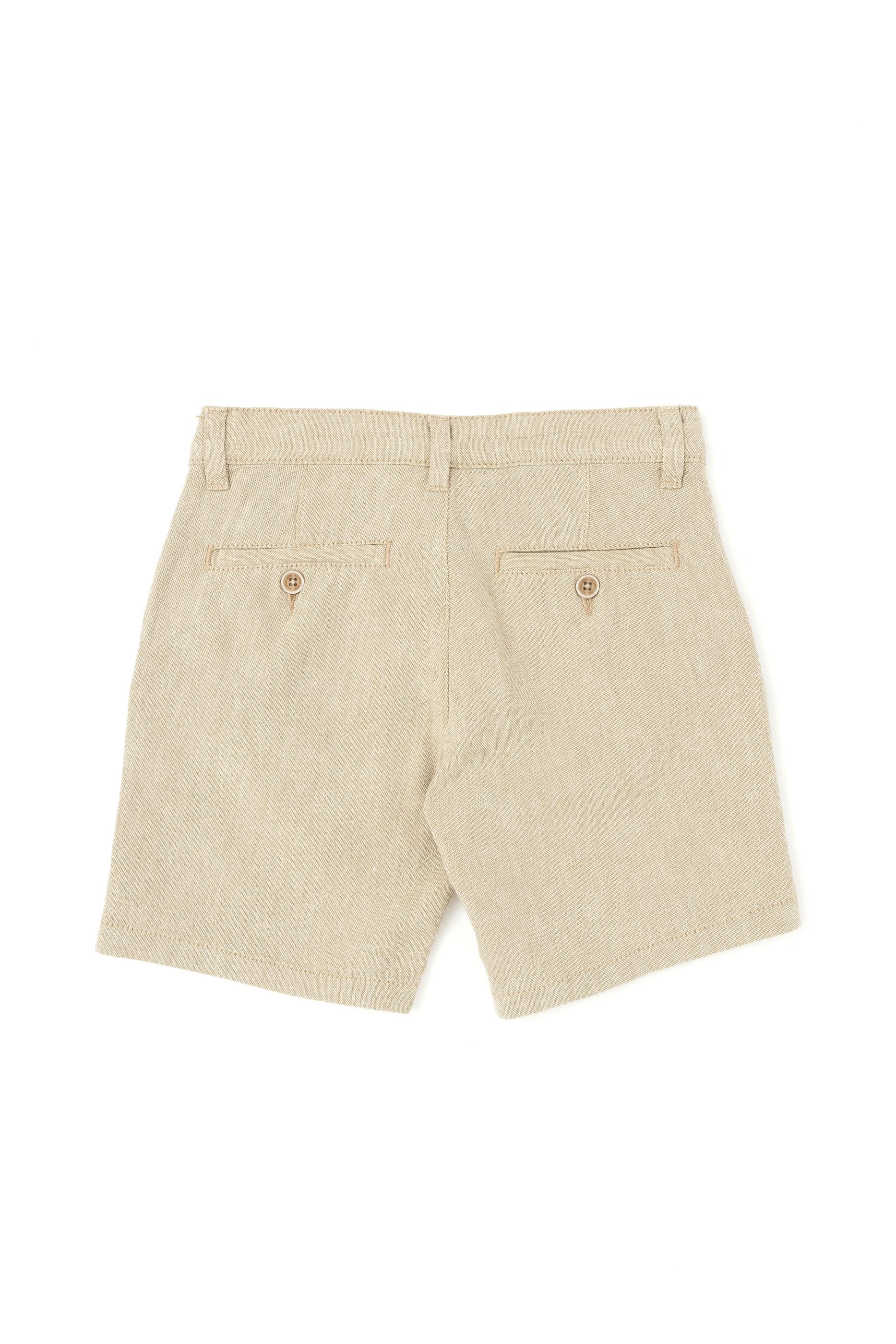 Erkek Çocuk Haki Dokuma Şort