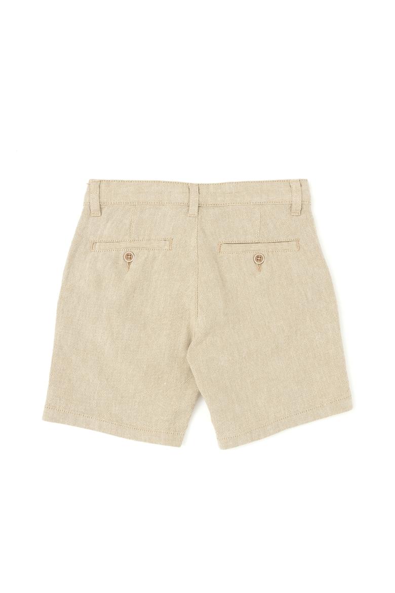 Erkek Çocuk Haki Dokuma Şort - 50287471031