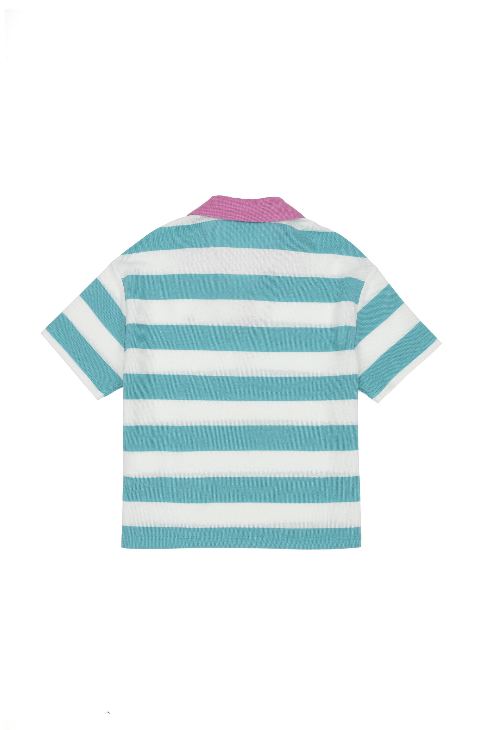 Kız Çocuk Mint Polo Yaka Tişört