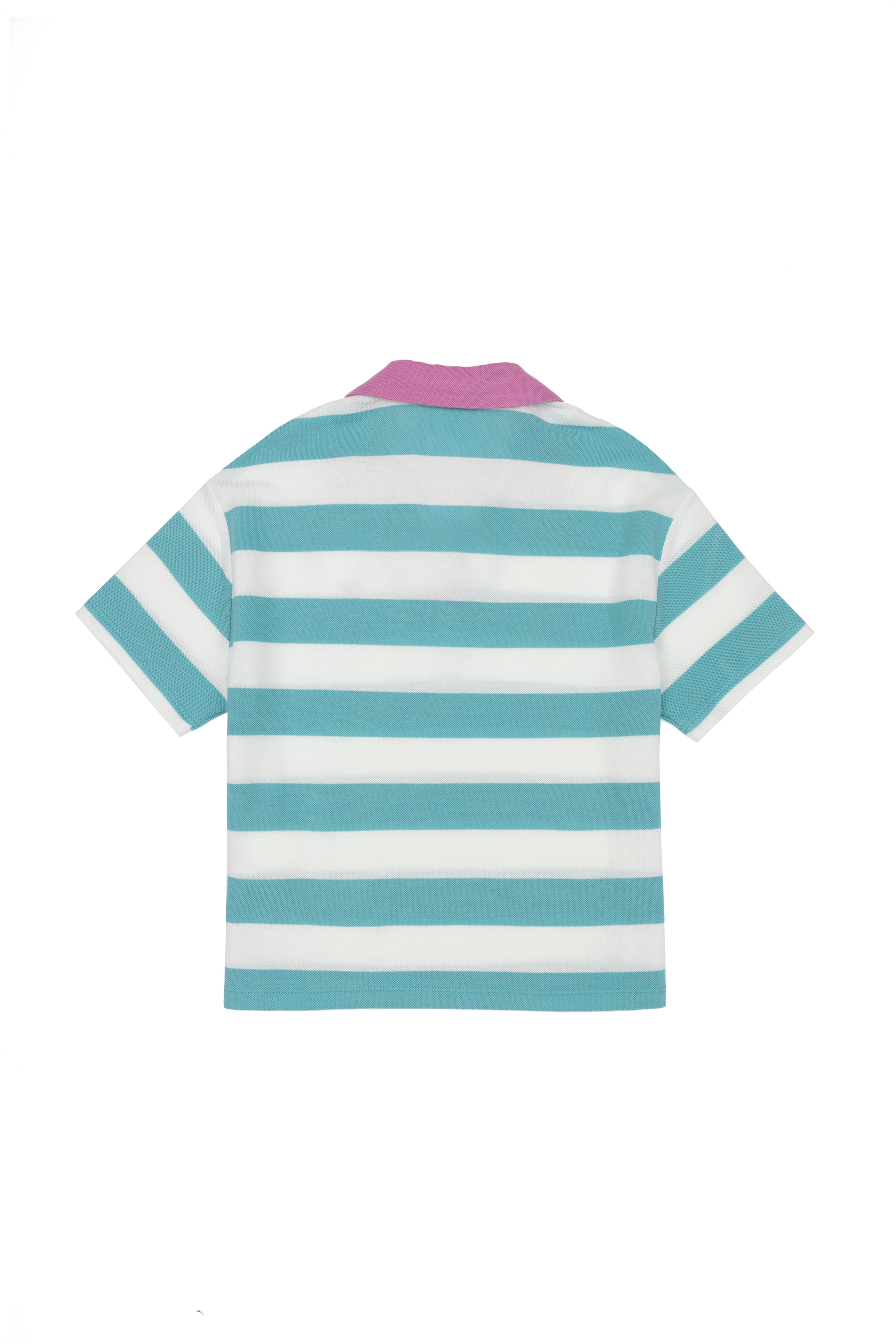 Kız Çocuk Mint Polo Yaka Tişört - Image 2