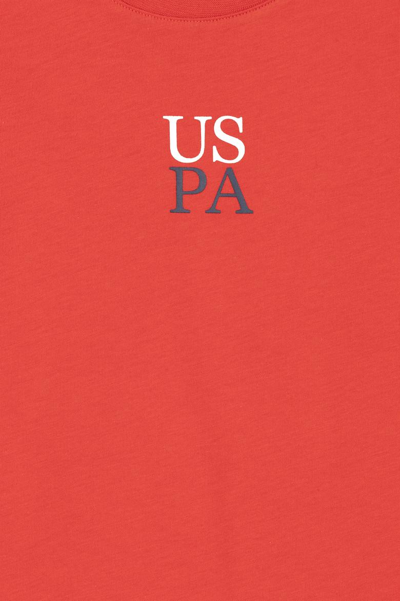 Erkek Çocuk Kırmızı Oversize Bisiklet Yaka Tişört - 50289202081