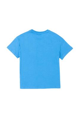 Erkek Çocuk Saks Oversize Bisiklet Yaka Tişört - 50289202147