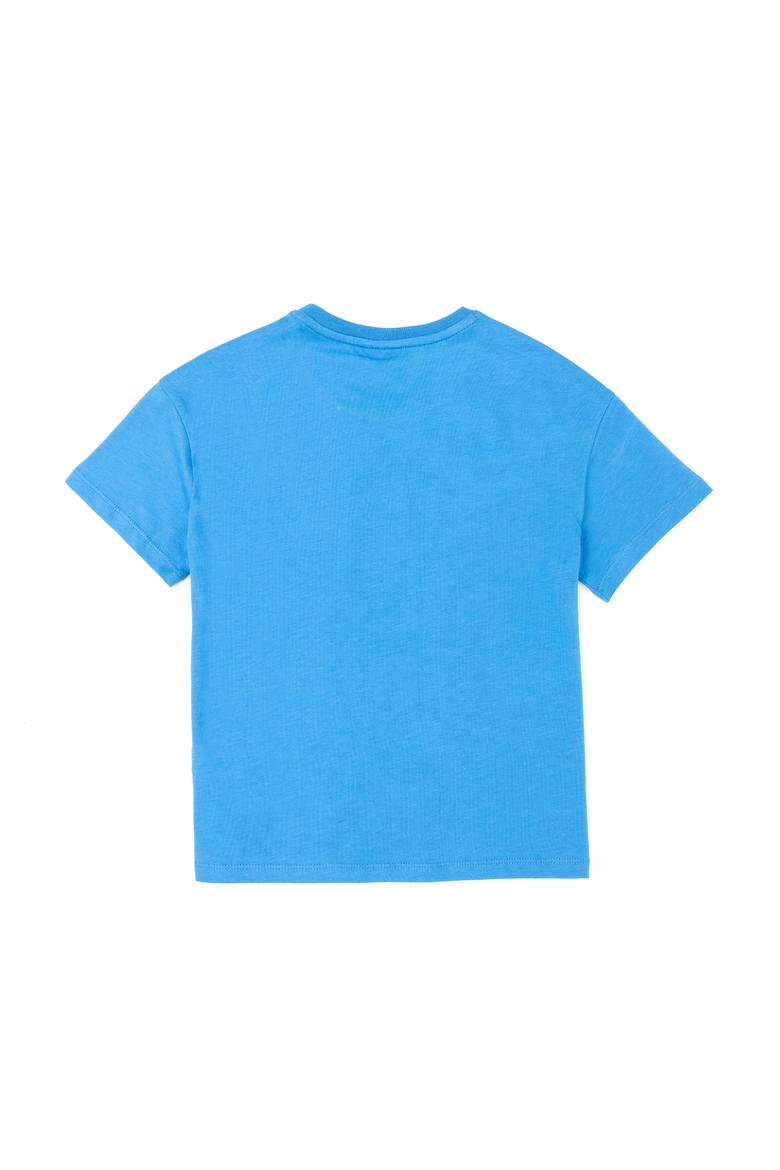 Erkek Çocuk Saks Oversize Bisiklet Yaka Tişört - 50289202147