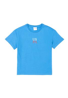 Erkek Çocuk Saks Oversize Bisiklet Yaka Tişört - 50289202147