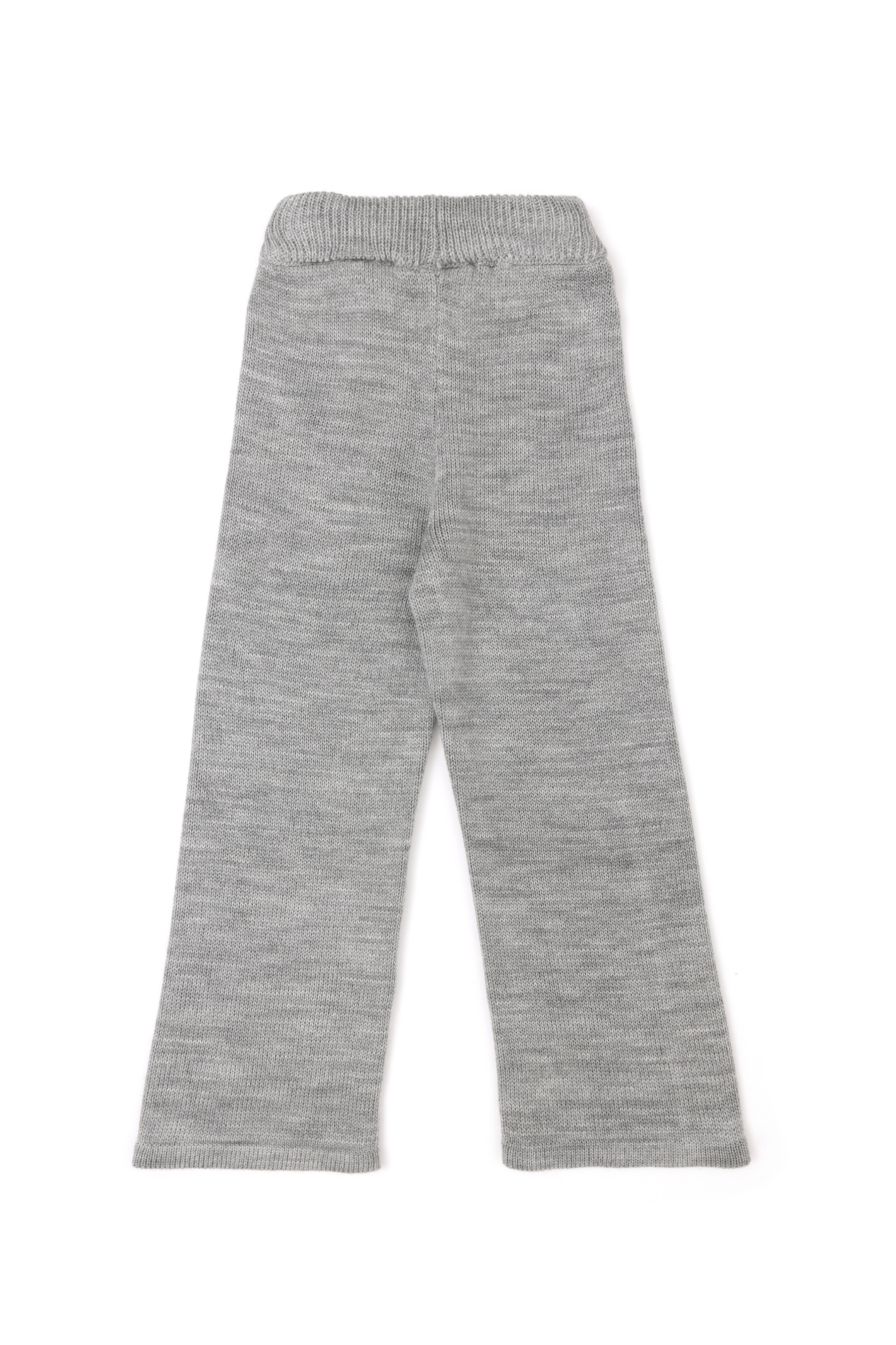 Kız Çocuk Gri Melanj Triko Pantolon - Image 5