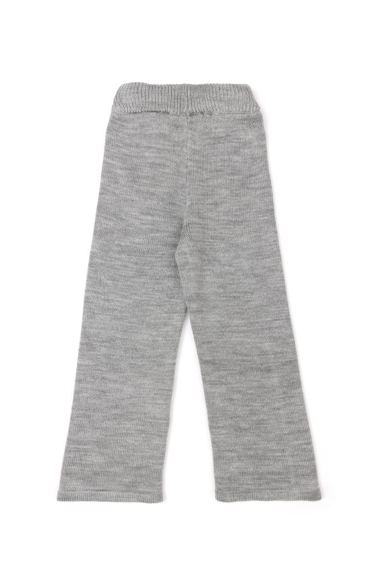 Kız Çocuk Gri Melanj Triko Pantolon - 50277091005