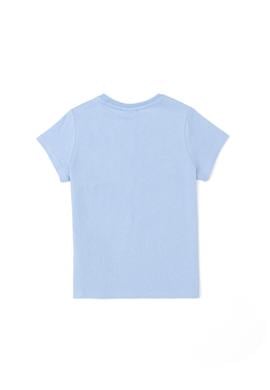 Erkek Çocuk Açık Mavi Bisiklet Yaka Tişört - 50288058001