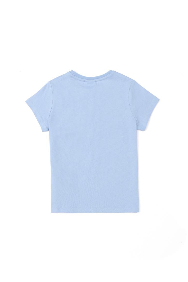 Erkek Çocuk Açık Mavi Bisiklet Yaka Tişört - 50288058001
