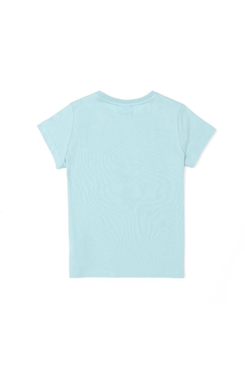 Erkek Çocuk Su Yeşili Bisiklet Yaka Tişört - 50288058023